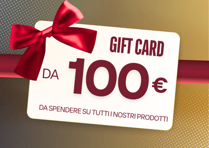 Regala una gift card, da spendere su tutti i nostri prodotti.