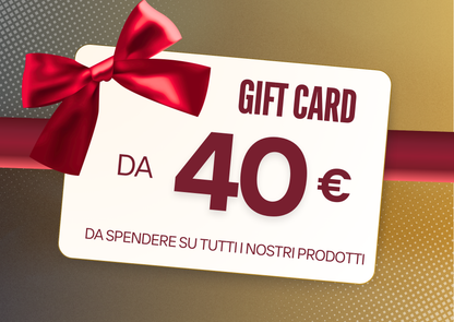 Regala una gift card, da spendere su tutti i nostri prodotti.