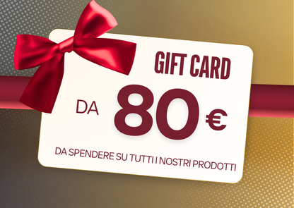 Regala una gift card, da spendere su tutti i nostri prodotti.